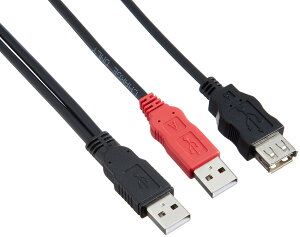 �G���R�� USB�P�[�u�� Y��W�p���[�P�[�u�� USB2.0 (USB A �I�X to USB A ���X) �ȈՃp�b�P�[�W USB-AAE5DPBK