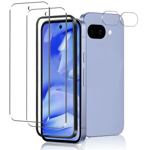 Google Pixel 9A �K���X�t�B���� + �O�[�O���s�N�Z��9A �J�� ���t�B�����y���Ɏq���{���zgoogle pixel 9a �t�B���� �w��F�ؑΉ� �d�x9H �ϏՌ� �X�N���b�`�h�~ �����z�� �I�o�I�[�o�[�h�~ �C�A�[�� �w