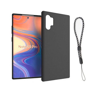 �Ή� Galaxy Note10 Plus/Note 10 Pro/SC-01M/SCV45 �p �P�[�X �J�o�[ �V���R�� �� �J�o�[ + �V���[�g �X�g���b�v �g�уX�g���b�v �\�t�g TPU �V���R�� �ϏՌ� ����~�� �X�}�z�P�[�X ���t���h�~ ���y�� �}�b