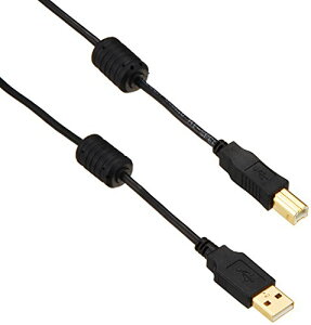 �G���R�� USB�P�[�u�� �yB�z USB2.0 (USB A �I�X to USB B �I�X) �t�F���C�g�R�A�t 2m �u���b�N U2C-BF20BK