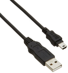 �G���R�� USB�P�[�u�� �yminiB�z USB2.0 (USB A �I�X to miniB �I�X) RoHS�w�ߏ��� 2m �u���b�N USB-ECOM520