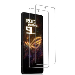 �y�񖇓���zFOR ASUS ROG Phone 9 / 9 Pro �p�̃K���X�t�B���� for ASUS ROG Phone 9 �p�̃t�B���� �t���ی�t�B����for Phone 9 Pro �p�̃P�[�X �����ی�K���X �d�x9H �Ռ��z�� ���ߗ��� �w��h�~ �����z�� 
