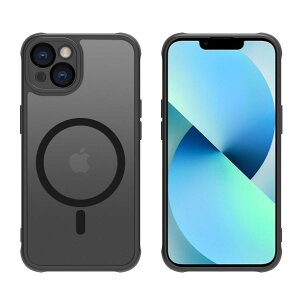 i Phone 13 mini �P�[�X ������ pc �ϏՌ� Magsafe�Ή� tpu �}�b�g�� �y�� ���^ �ČRMIL�K�i �X�g���b�v�z�[���t�� ���C�����X�[�d�Ή� �X�}�z�J�o�[ EUMADOVE (�u���b�N, i Phone 13 mini)