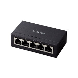 �G���R�� �X�C�b�`���O�n�u 5�|�[�g �M�K�r�b�g ����➑� �R���p�N�g �y�� AC�A�_�v�^�[�t��/�Ǌ|���ݒu�Ή�/�É��t�@�����X/�ȓd��/EU RoHS�w�ߏ��� �u���b�N EHC-G05MA-B