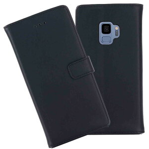 �yAnrek�z�݊��� Samsung Galaxy S9 Dual G960FD / SM-G960 / docomo SC-02K / au SCV38 ���p �P�[�X �蒠�^ �J�o�[ (�u���b�N) �h�R��sc02k �T���X�� �M�����N�V�[s9 �蒠�^�P�[�X �J�[�h���[ �X�^���h�@�\�t�� ���z