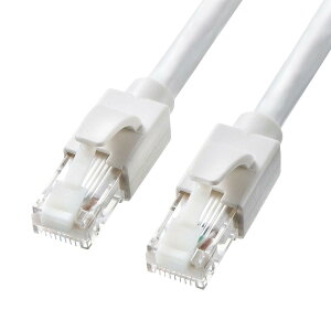 �T�����T�v���C CAT6A LAN�P�[�u�� (10m) 10Gbps/500MHz RJ45 �c���܂�h�~ �z���C�g KB-T6ATS-10W
