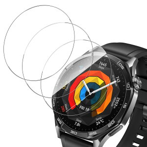 �y3������zFor HUAWEI WATCH GT5 46mm �t�B���� �����K���X �����ߗ� ���^�b�`�� Greerass �ی�t�B���� ���Ɏq�f�� ��U�h�~ �Ռ��z�� �������� �w��h�~ �����z�� �C�A���X �\��t���ȒP HUAWEI WATCH GT
