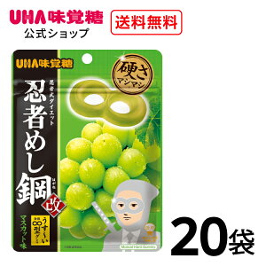 【公式】まとめ買い UHA味覚糖 忍者めし鋼 マスカット味 20袋セット 送料無料
