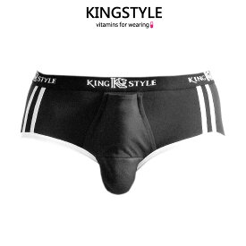 【King Style（キングスタイル）】網ポケット付 壮快パンツ：ブリーフ（上向き）FN-C3327 全2色（ブラック・ブルー）