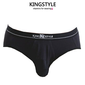 【King Style（キングスタイル）】網ポケット付爽快パンツ：ブリーフ（下向き）CS-B3206 全2色（ブラック・レッド）【※3個まで「こねこ便420（ポスト投函/最短翌日お届け）」で配送可】