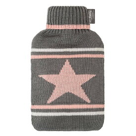 【日時指定不可・2営業日〜1週間以内の発送になります】fashy湯たんぽ　デラックスカバー湯たんぽ　ピンクスター