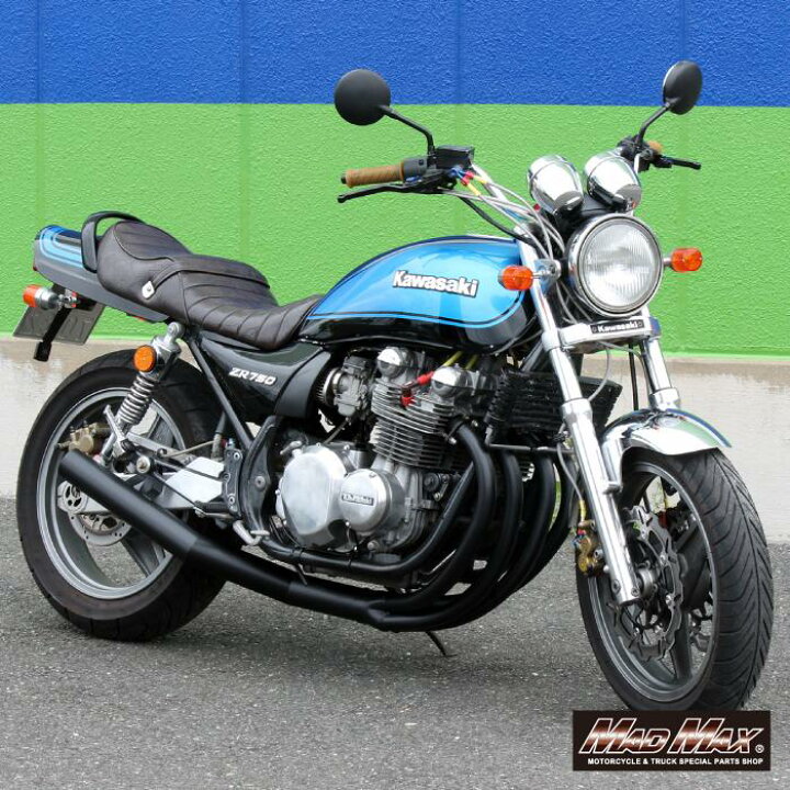 楽天市場】MADMAX製 手曲げ風ショート管マフラー ゼファー750/RS 