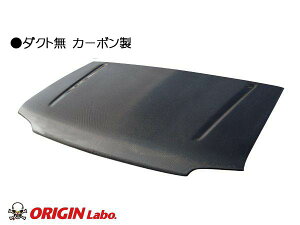 ORIGIN Labo. Jimny オリジンラボ ブラック・カーボン製 ボンネット / ダクト無し ジムニー ワイド・シエラ JB23/JB33/JB43 H10/10〜H24/4(CB-22-carbon)