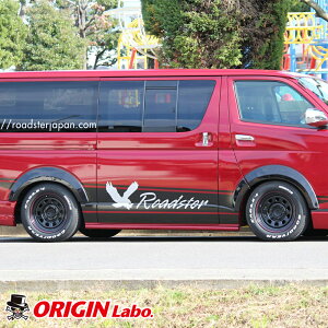 ORIGIN Labo. HIACE �I���W�����{ FRP 20mm�_�E�����b�N �I�[�o�[�t�F���_�[ �t�����g�Б�+25mm/���A�Б�+25mm 1�䕪 200�n �n�C�G�[�X / ���W�A�X�G�[�X 1�`7�^�p �W���E���C�h ���� (W049-OF-H) 1�^�E2�^�E3