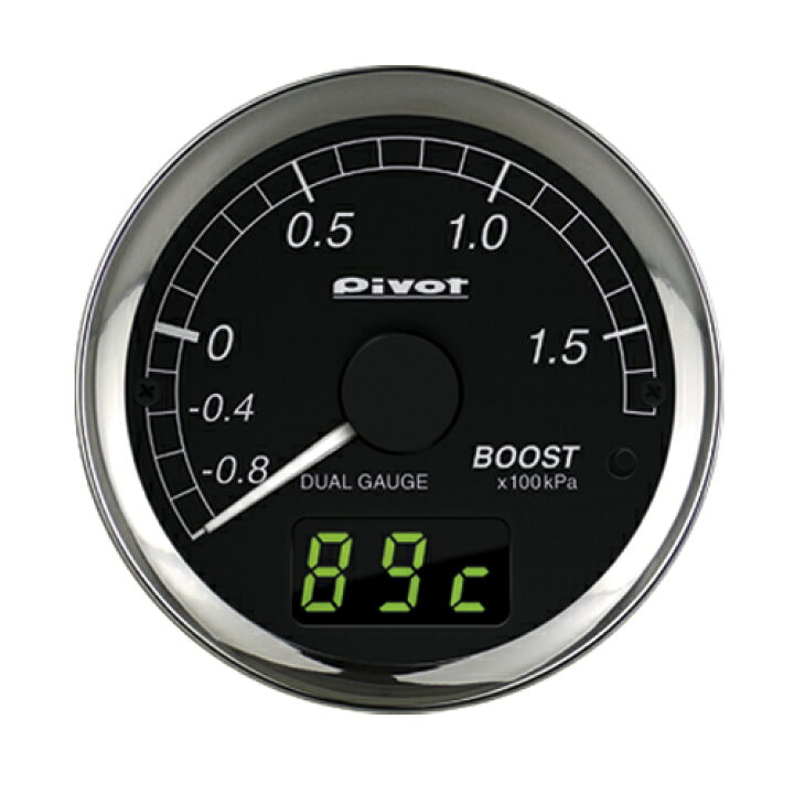 楽天市場】☆Pivot DUAL GAUGE/60φ DXB-B☆ブースト＋水温&電圧 