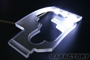 【Gracias/グラシアス】★シフトゲート・LEDイルミネーション/ホワイト★ ハイエース200系用 1型 2型 3型用 ※4型以降不可 マッセ LESI-05