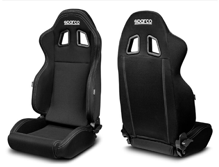 楽天市場】sparco（スパルコ） セミバケットシート R100J☆ ブラック 