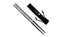 UJack(ユージャック) 仕込み箸 折り畳み箸 携帯箸 木製 天然木 分割 箸 中まで洗える分割箸 収納ケース付き