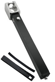 UJack(ユージャック) ペグハンマー 日本製 コンパクト ピークスハンマー 小型 ストレート キャンプ ハンマー ステンレス 角形 (本体+付属黒色ラバーグリップ)