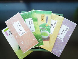 お茶 宇治茶 5本 ギフトセット 深蒸茶から玉露・玄米茶まで　人気の深蒸し茶を贈り物にいかがですか　老舗の美味しいお茶 緑茶(日本茶)です お歳暮 プレゼント お年賀