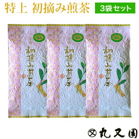 特上 初摘み煎茶 100g 3袋セット 煎茶と深蒸し茶をブレンドした最高級の宇治茶 老舗の自慢のお茶、緑茶(日本茶)です ギフトにも最適