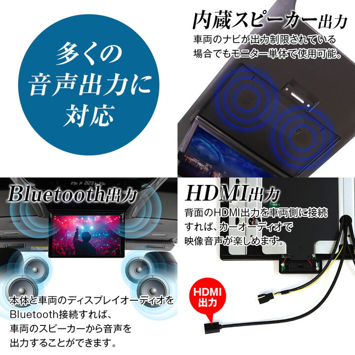 楽天市場】【期間限定ポイント5倍】【楽天1位】フリップダウンモニター 