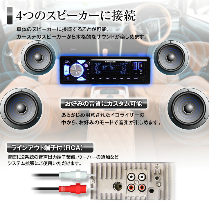 楽天市場】【期間限定ポイント5倍】メディアプレーヤー カーオーディオ 