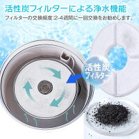 300円OFFクーポン発行中!ペット自動給水器水飲み器猫犬ペット給水器循環式給水機猫犬兼用給水器2.5L大容量活性炭フィルター付き鳥兎小動物用超静音省エネお留守番対応【あす楽対応】