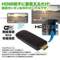 WiFiドングルiPhoneスマートフォンAndroidHDMIRCA純正ナビ接続アンドロイドアイフォンAirPlayエアープレイMiracastWiFidisplayScreenmirroringAllshare【あす楽対応】