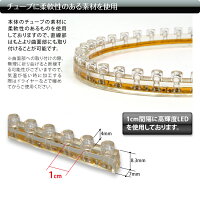 【定形外送料無料】LEDテープライトチューブタイプ2枚セット12V24cm水中イクラつぶつぶ全6色SMD