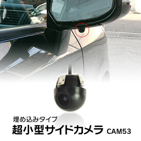 バックカメラ サイドカメラ 超小型 小型カメラ 正像 鏡像 リアカメラ フロントカメラ 埋め込み式 広角170° 防水IP67 RCA接続 バック連動 DC12V