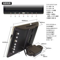 クーポン発行中!2/1マデDVD内蔵車載9インチヘッドレストモニターリアモニターCPRMSDUSBマルチメディア簡単取付後部座席角度調整外部入出力シガー【あす楽対応】