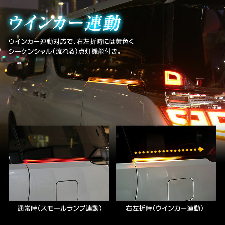 楽天市場 3 1は7 Offクーポン発行中 スライドドアレールランプ アルファード ヴェルファイア 30系 前期 後期 Led イルミネーション イルミ 専用設計 Ledライト スモールランプ連動 車幅灯 ウインカー連動 シーケンシャル 点灯 カーパーツ Katsunoki国際