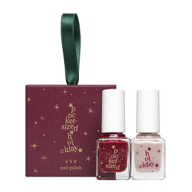 【スーパーSALE限定 送料無料】【uka公式】ウカ ネイルポリッシュ uka nail polish ポケットサイズドホリデー pocket-sized holiday 天然由来 ヴィーガン ミニサイズ 爪 強度 保湿 オーナメント ギフト プレゼント ご褒美