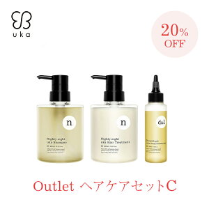 �y20%OFF�A�E�g���b�g�z�yuka�����z�w�A�P�A�Z�b�gC - uka Shampoo Nighty night Chubby Bottle 400mL / uka Hair Treatment Nighty night Chubby Bottle 400mL / uka Scalp Cleansing Deep & Light 100mL - �V�����v�[ �g���[�g�����g �N��