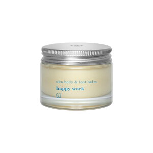 yukazEJ uka body & foot balm happy work    o[    Ƃ }bT[W ێ R