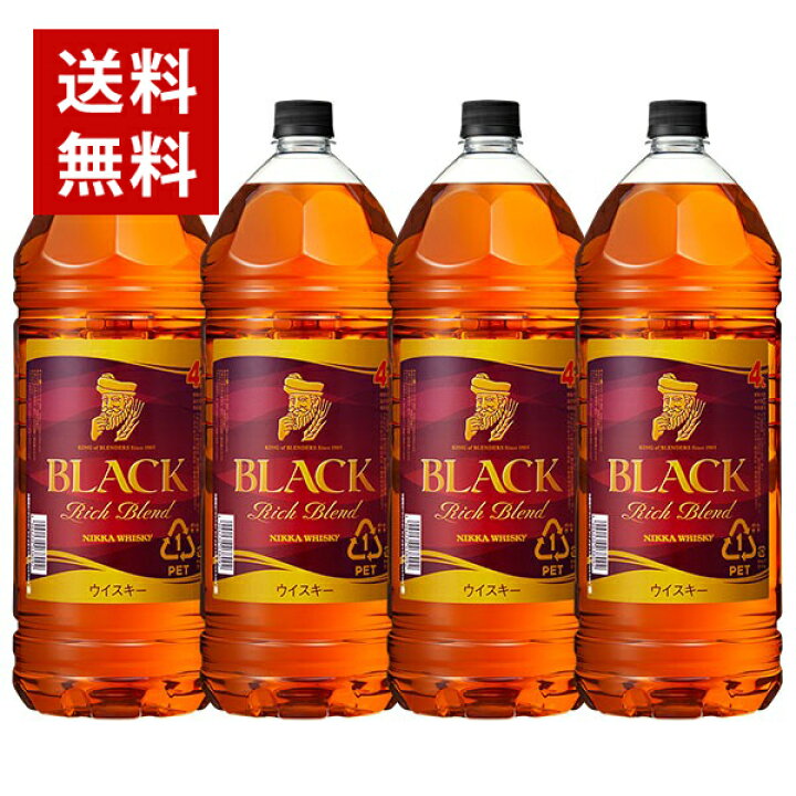 楽天市場】【送料無料/4本セット】ブラックニッカ リッチ ブレンド 