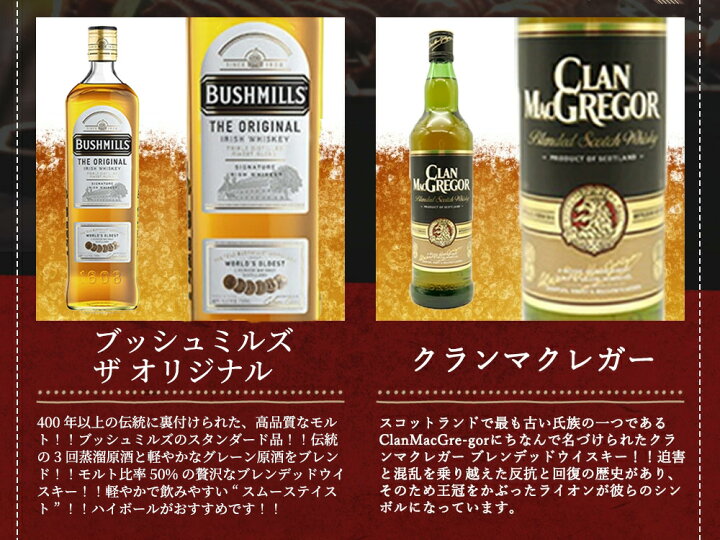 楽天市場】【送料無料】ウイスキー飲み比べ6本セットA 国産ウイスキー 