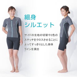 キャップ付き高機能セパレートフィットネス水着1210147