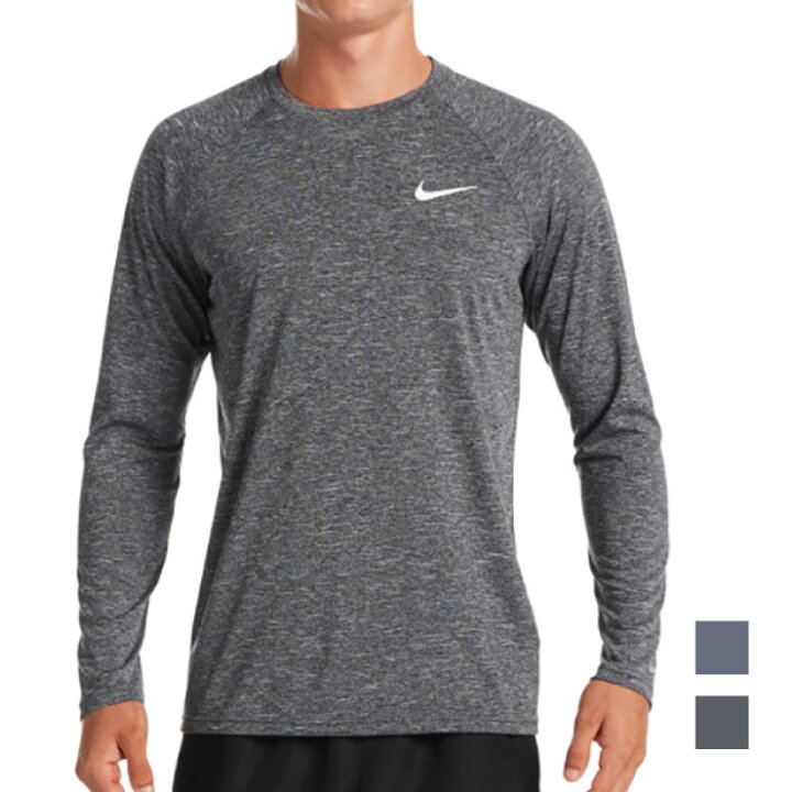 楽天市場 Nike ヘザー ロングスリーブハイドロガード Nessa590 ナイキ Nike ないき フィットネス水着 男性 メンズ ラッシュガード Upf40 フットマークオンラインショップ