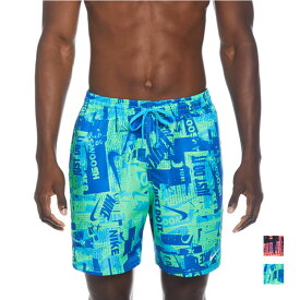 【30％OFF】 【送料無料】 【NIKE FA23】 【NIKE SWIM公式】NIKE 23FA MEN コラージュ7"ボレーショーツ NESSD533 ナイキ メンズ 男性 水着 レジャー水着 かっこいい カッコイイ スイミング ブルー ピンク グリーン