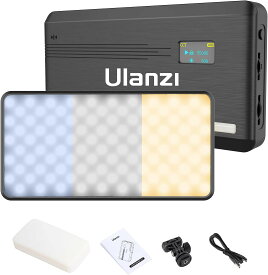 【期間限定12%オフ】Ulanzi VL200 LEDビデオライト 撮影用 2500K-9000K 無段階調光 撮影照明 Type-C 充電式 小型 軽量 超薄型 持ち運び便利 5000mAh ミニ 商品撮影/ビデオ撮影/YouTube/Tiktok/生放送/自撮り等に適用 日本語説明書付き