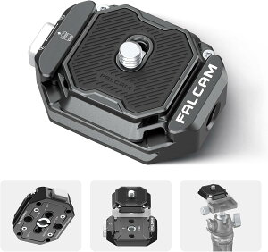 【期間10%オフ】ULANZI FALCAM F38多穴クイックリリースクイックシュー クイックリリースカメラアクセサリー 1/4"ネジ 3/8"ネジアダプター アルカスイス対応互換38mm 緩み防止 クイックマウント 三