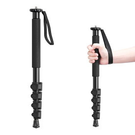 【期間限定5%OFF！】Ulanzi TB12 一脚 カメラ用 自立式 軽量 43cm-155cm アルミ製 耐荷重5kg 5セクション伸縮可能 折り畳み レバーロック コンパクト 携帯便利 旅行用 望遠レンズ用 モータースポーツ 花火 撮影 1/4"ネジと3/8"ネジ 金属石突付き 一眼レフ&ビデオカメラ対応