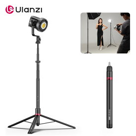 【限定6倍ポイント！】Ulanzi AT-05 ライトスタンド 撮影用スタンド 200cm 耐荷重5kg 安定 全アルミニウム製 6段伸縮 1/4"ネジ 撮影ライト/カメラ/一眼レス/ソフトボックス/ストロボ等に対応