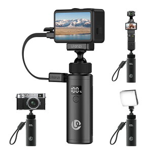 �y����5%�I�t�zUlanzi MA94 �o�b�e���[�O���b�v ���o�C���o�b�e���[ 5000mAh360°�p�x���� LED�c�ʕ\��18W PD�}���[�d 1/4�l�W�Ή� �����P�[�u���t�� GoPro hero13/12/11 Insta360 X5/X4/X3DJI Osmo Action 6/5Pro/4 Osmo Po