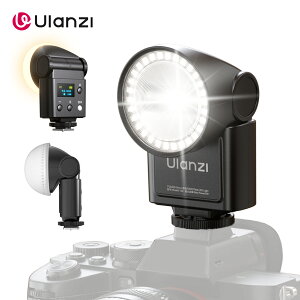 �y�V��I����5��OFF�I�zUlanzi F16R �J�����t���b�V�� �X�g���{ �X�s�[�h���C�g GN16���P�x 6800K �F���x 7�i�K�̃p���[���x�� 90�x�p�x���� �V���O���s���z�b�g�V���[�}�E���g�t�� 1200mAh Type-C�[�d