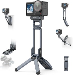�y�V�� 5%OFF�zUlanzi MA37 DJI Osmo Action 6/5 Pro/5/4/3/Nano�Ή� ���@�\�N�C�b�N�����[�X�O�r �}�O�l�b�g�� 5WAY�X�^���h �莝���E���E�݂艺���Ή� �A���J�X�C�X�݊� 1/4�C���`�l�W�� 360°��] 180°�`