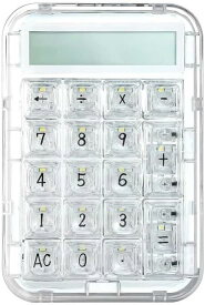 ★SNS大人気★Coolkiller 電卓 12桁 テンキー CK21 計算機 透明 充電式 かわいい おしゃれ 女子 2in1メカニカルテンキー 18キー 有線 簿記 日常 オフィス 家庭 学校用 携帯型会計用キーボード ノートパソコン・PC・デスクトップ対応