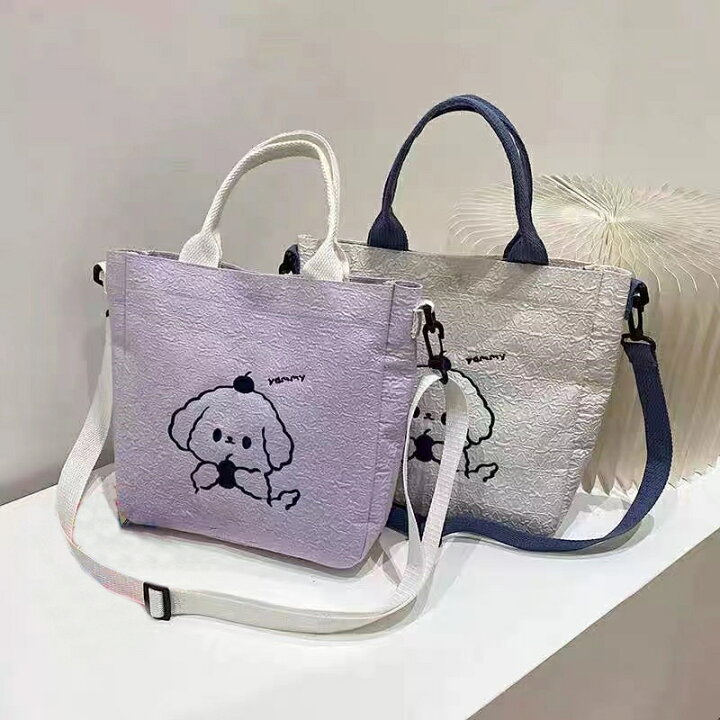 楽天市場】トートバッグ 手持ち 手提げ袋 肩掛け 斜め掛け 帆布 鞄  